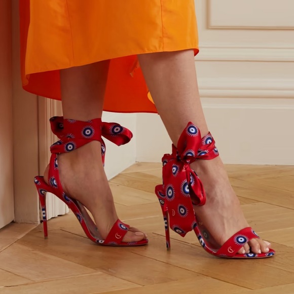 ❌SOLD❌ Christian Louboutin Greekaba du Desert Ankle Wrap Sandal - Picture 9 of 9